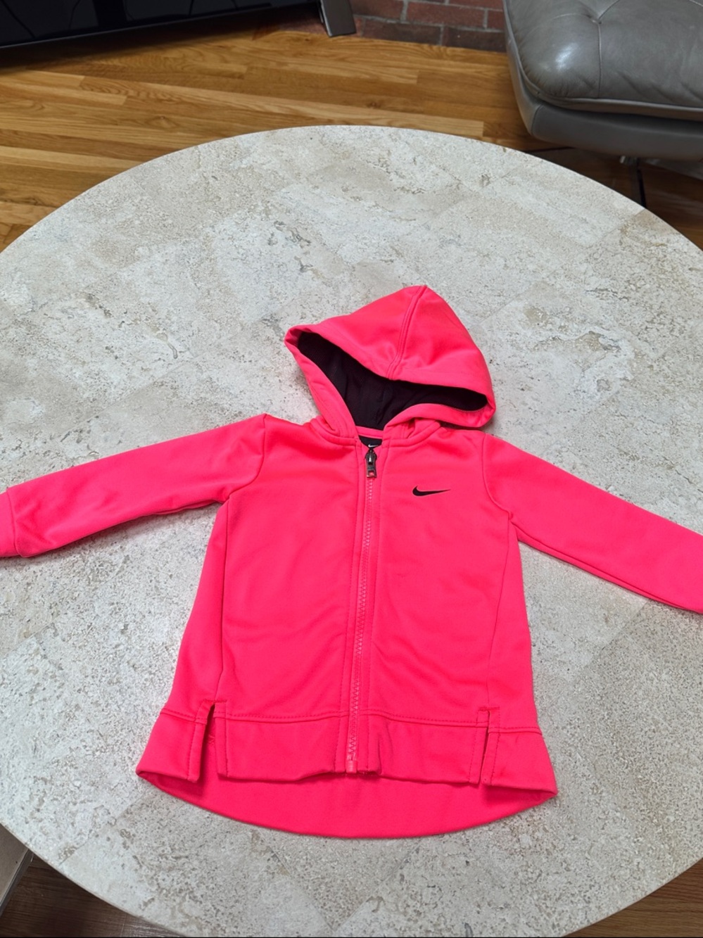 Nike Hot Pink Girls' Hooded Zip Jacket